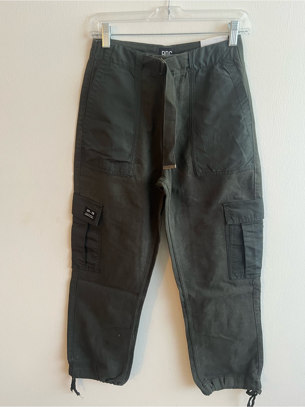 BDG Dark Olive Cargo Pants with Utility Pockets